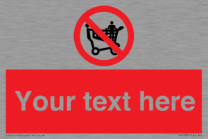 Custom No Climbing on Trolley Sign